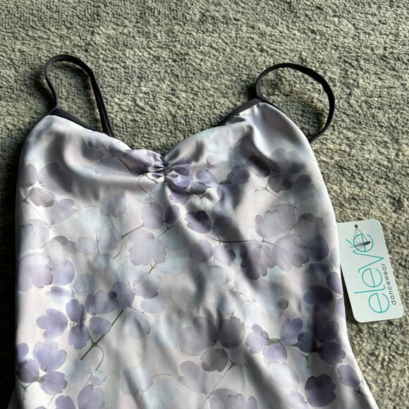 ELEVE DANCEWEAR NWT NOLTE BALLET DANCE LEOTARD PRESSED LEAVES M - Picture 2 of 4
